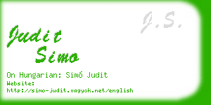 judit simo business card