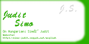 judit simo business card